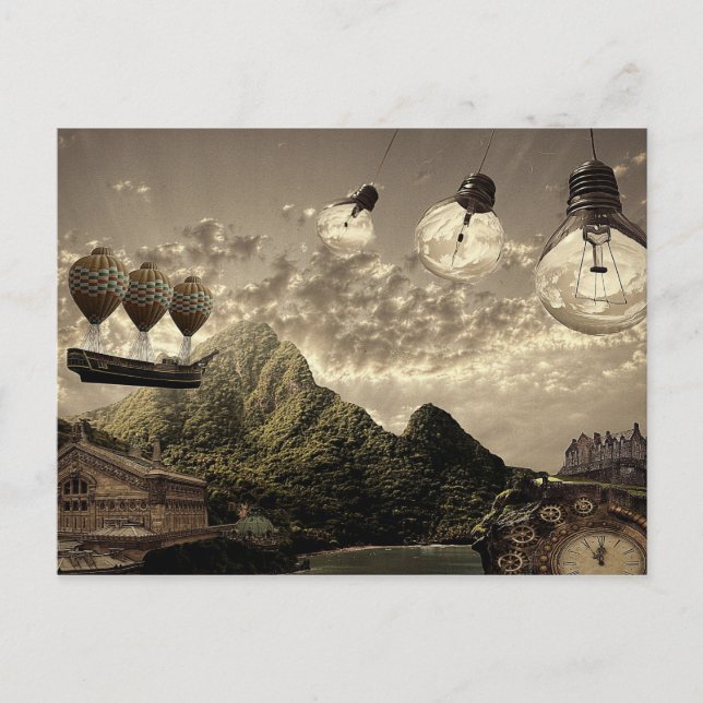 steampunk countryside postcard (Front)