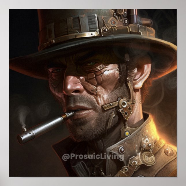 Steampunk Cowboy Poster (Front)