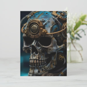 Steampunk Crâne Halloween Party Invitation