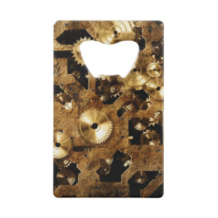Steampunk Credit Card Bottle Opener