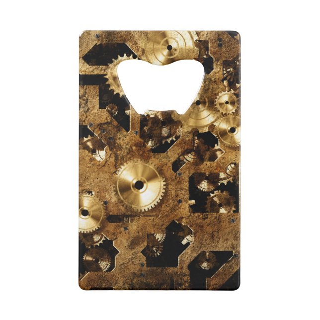 Steampunk Credit Card Bottle Opener (Back)