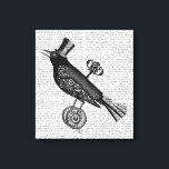 Steampunk Crow Canvas Print<br><div class="desc">Pets</div>
