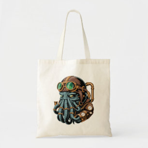 Steampunk Cthulhu monster Tote Bag