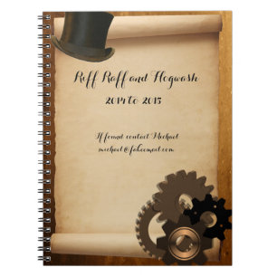 Steampunk Custom Notebook