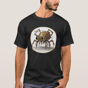 Steampunk Cute Spider Retro Scifi Mechanical Gear  T-Shirt