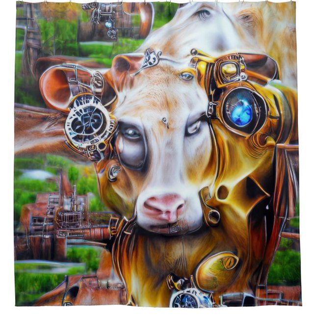 Steampunk Cyber Cow (Front)