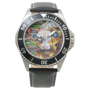 Steampunk Cyber Cow Watch