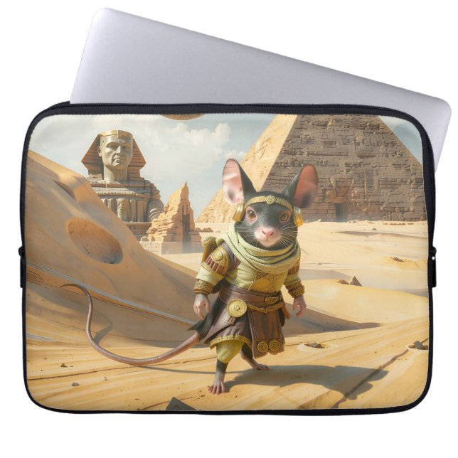 Steampunk Desert Explorer Mouse  Laptop Sleeve (Front)