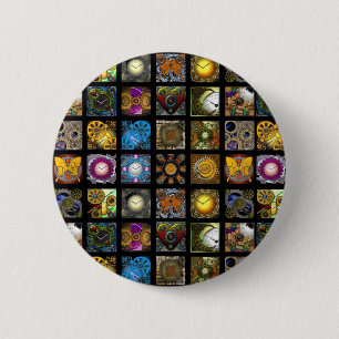 Steampunk Designs 2 Inch Round Button