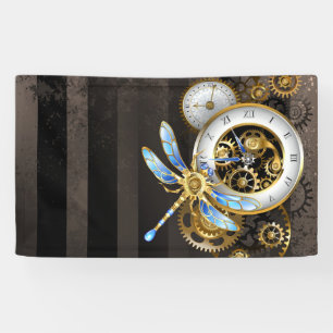 Steampunk Dials with Dragonfly Banner