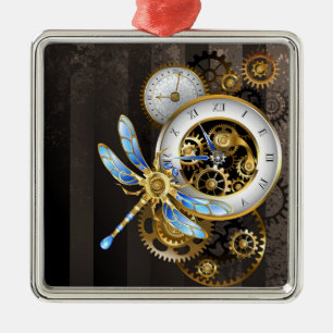 Steampunk Dials with Dragonfly Metal Ornament