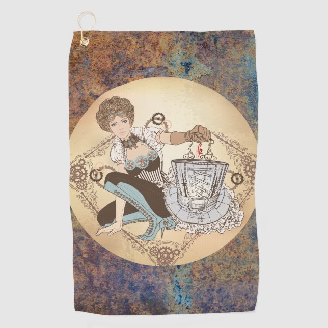 Steampunk Disc Golf Towel (Front)