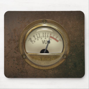 Steampunk DJ Sound Engineer VU Metre Mousemat Mouse Pad