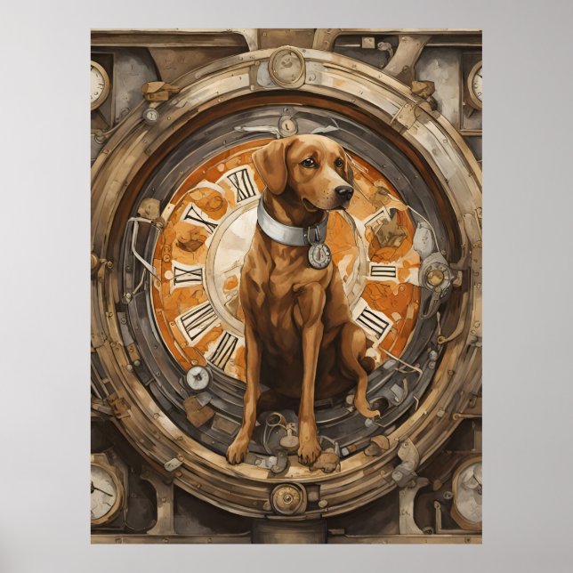 Steampunk Dog Poster (Front)