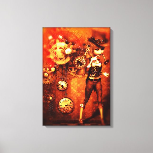 Steampunk Doll Canvas Print (Front)