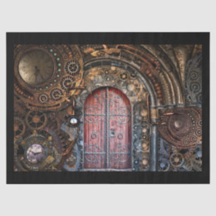 steampunk door tissue paper