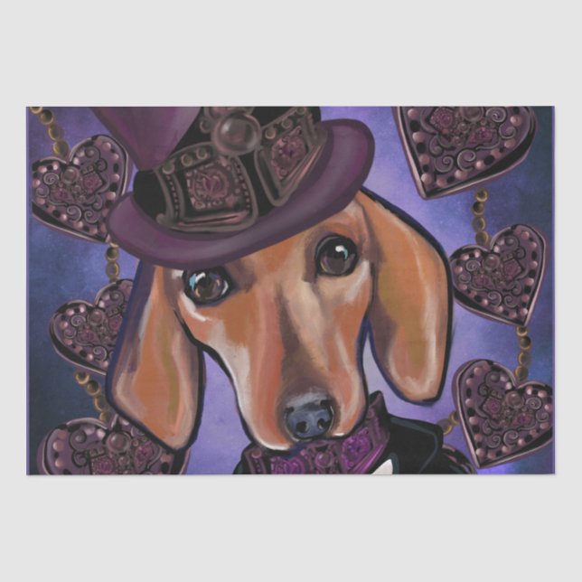 STEAMPUNK DOXIE TISSUE PAPER (Front)