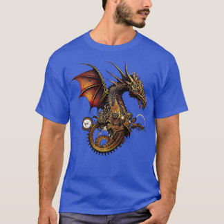 Steampunk Dragon fantasy Illustration T-Shirt