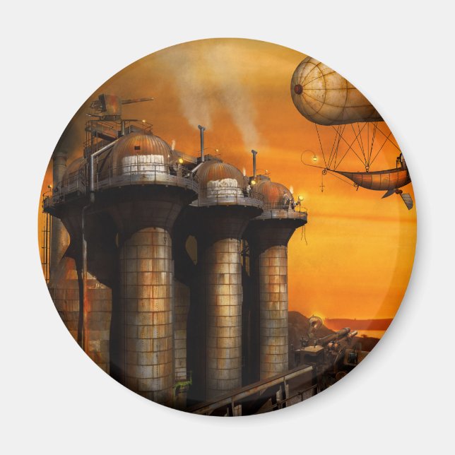 Steampunk - Dystopia - The outpost Magnet (Front)