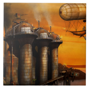 Steampunk - Dystopia - The outpost Tile