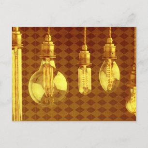 Steampunk Edison Bulbs Postcard