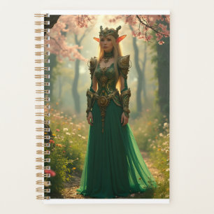 Steampunk Elven Princess in a Spring Garden Planner