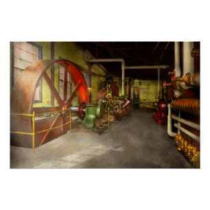 Steampunk - Engine - Powerhouse 1905 Poster