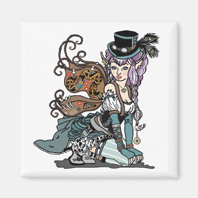 Steampunk Fairy Magnet (Front)