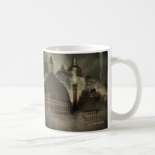 Steampunk Fantasy Architecture - The Valve Works Coffee Mug (Right)