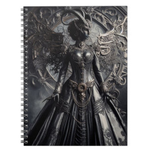 Steampunk Fantasy Darkness Demon Fashion  Notebook