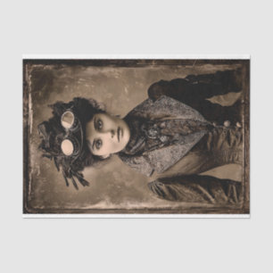 Steampunk Fantasy Woman Photo Styl DX4L Decoupage Tissue Paper