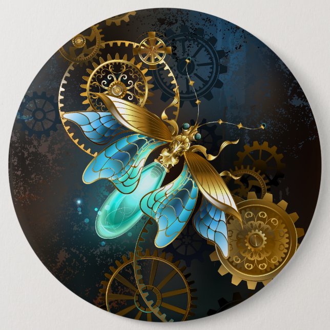 Steampunk Firefly 6 Inch Round Button (Front)