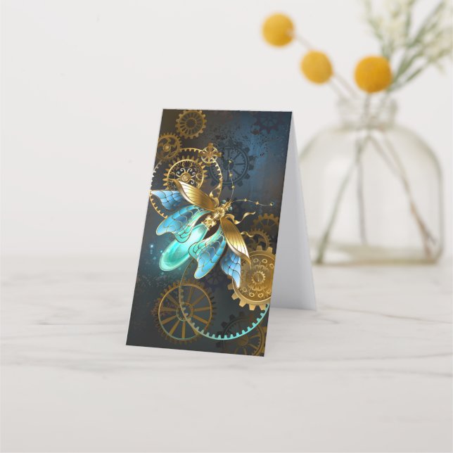 Steampunk Firefly Appointment Card (Back)