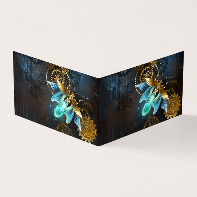 Steampunk Firefly Business Card (Outside)