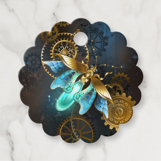 Steampunk Firefly Favour Tags (Front)
