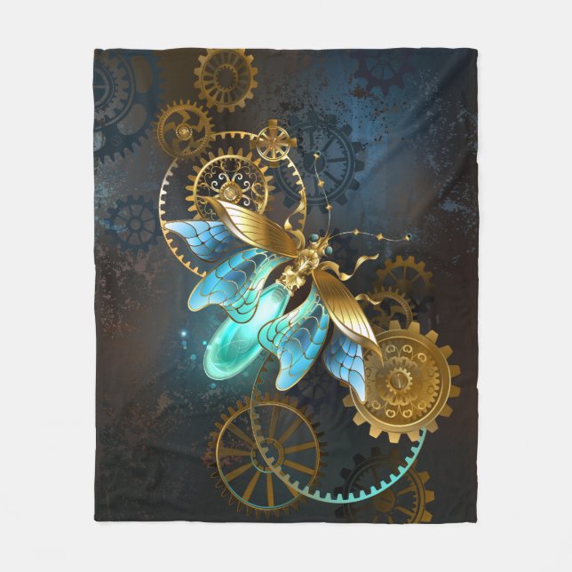 Steampunk Firefly Fleece Blanket (Front)