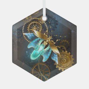 Steampunk Firefly Glass Ornament