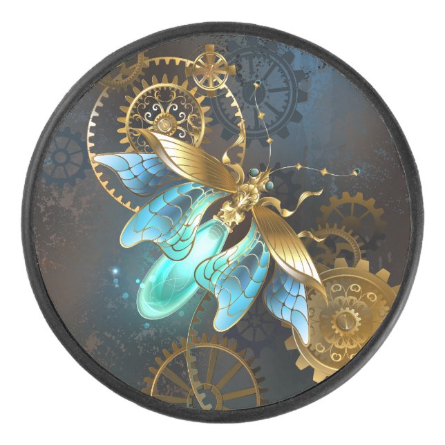 Steampunk Firefly Hockey Puck (Front)