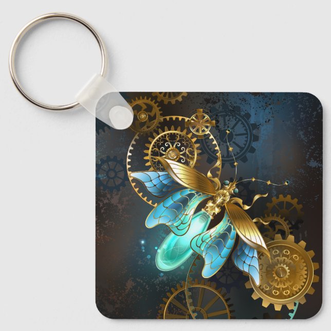Steampunk Firefly Keychain (Front)