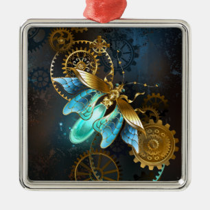Steampunk Firefly Metal Ornament