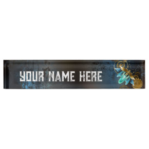 Steampunk Firefly Nameplate