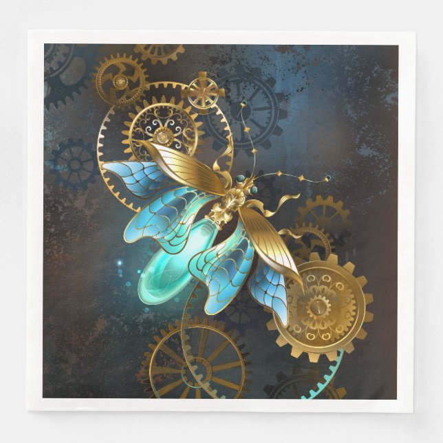 Steampunk Firefly Napkin (Front)