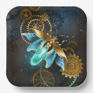 Steampunk Firefly Paper Plate