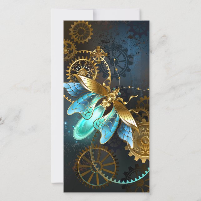Steampunk Firefly Thank You Card (Front)