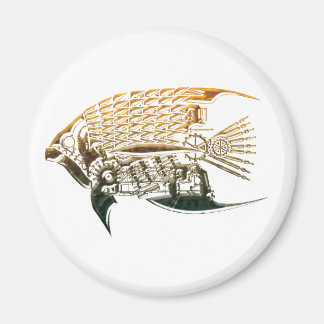 Steampunk fish magnets