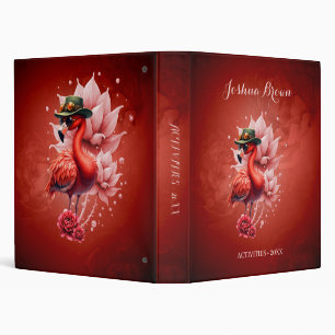 Steampunk Flamingo – Fantasy Digital Artwork  Binder