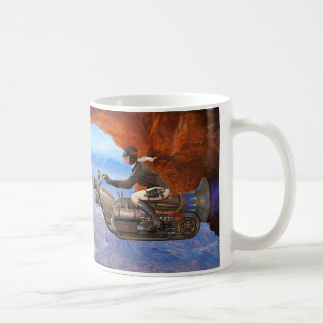 Steampunk Flying Machine Coffee Mug (Right)