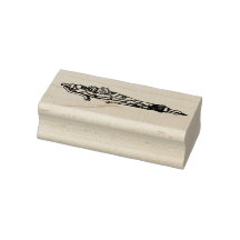 Steampunk Fountain Pen Rubber Stamp