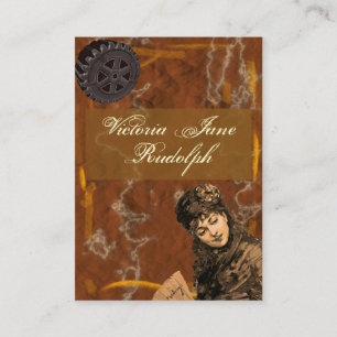 Steampunk ~ Foxy Lady ~ Vintage Style Business Card