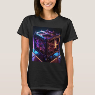 Steampunk Fractal Reflective Music Box T-Shirt